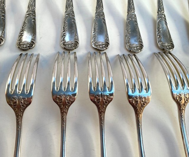 ベルギー ヴィンテージ シルバー プレート カトラリー セット スプーン