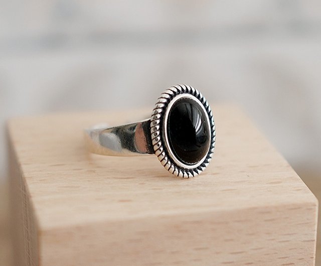 台湾 ブラックオニキス クラシカルプリンセス スターリングシルバー