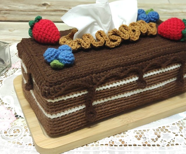 香港 【チョコレートフォールズケーキ】手作りティッシュボックス