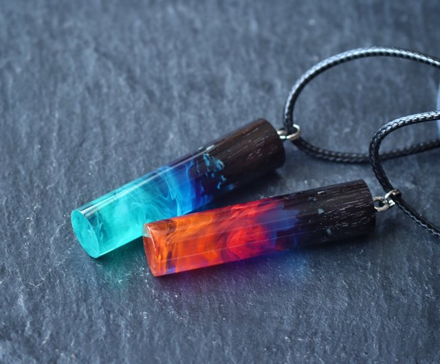 送料無料 10%OFF】リトアニア おそろいのネックレス ウッドレジン