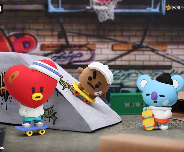 台湾 ガルマ ユニバーススター BT21 ストリートシリーズ ボックストイ