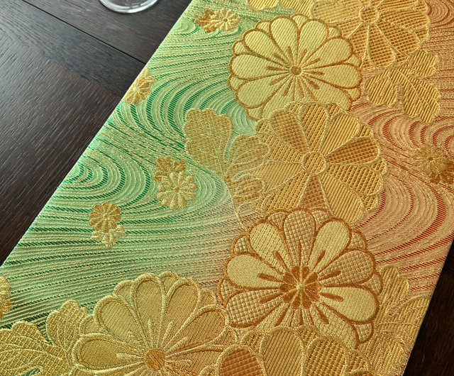 西陣織 着物 帯 テーブルランナー NTR005 Japanese style by C