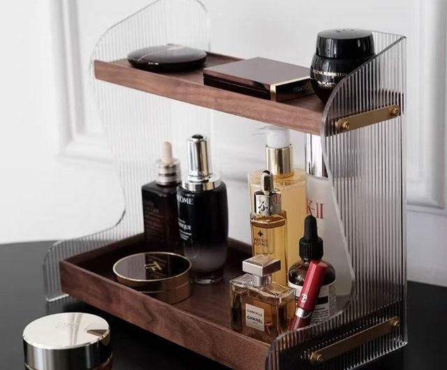 彼女へのプレゼント 軽奢アクリル香水収納ボックス スキンケア化粧品