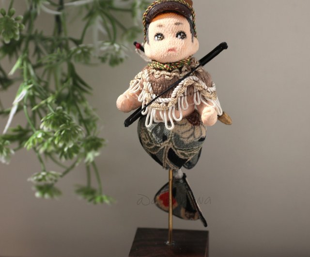 BJD ちりめん細工の金魚の人魚 男の子 アートドール 創作人形 Asou