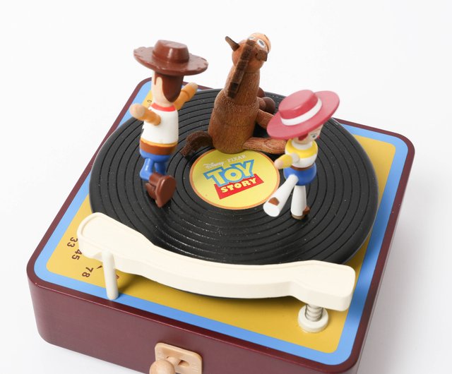 台湾 【ウッディ蓄音機】トイ・ストーリー 多回転オルゴール