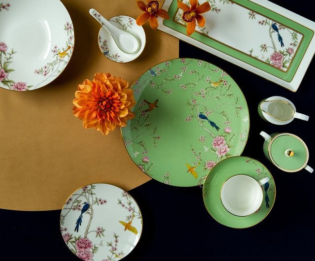 台湾 日本製 NARUMI クイーンズガーデン ボーンチャイナ ダブルティー