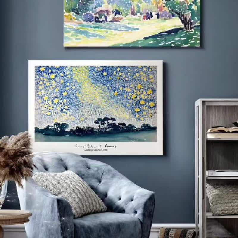 送料無料 12%OFF】台湾 アンリ＝エドモン・クロス『星空の下の風景