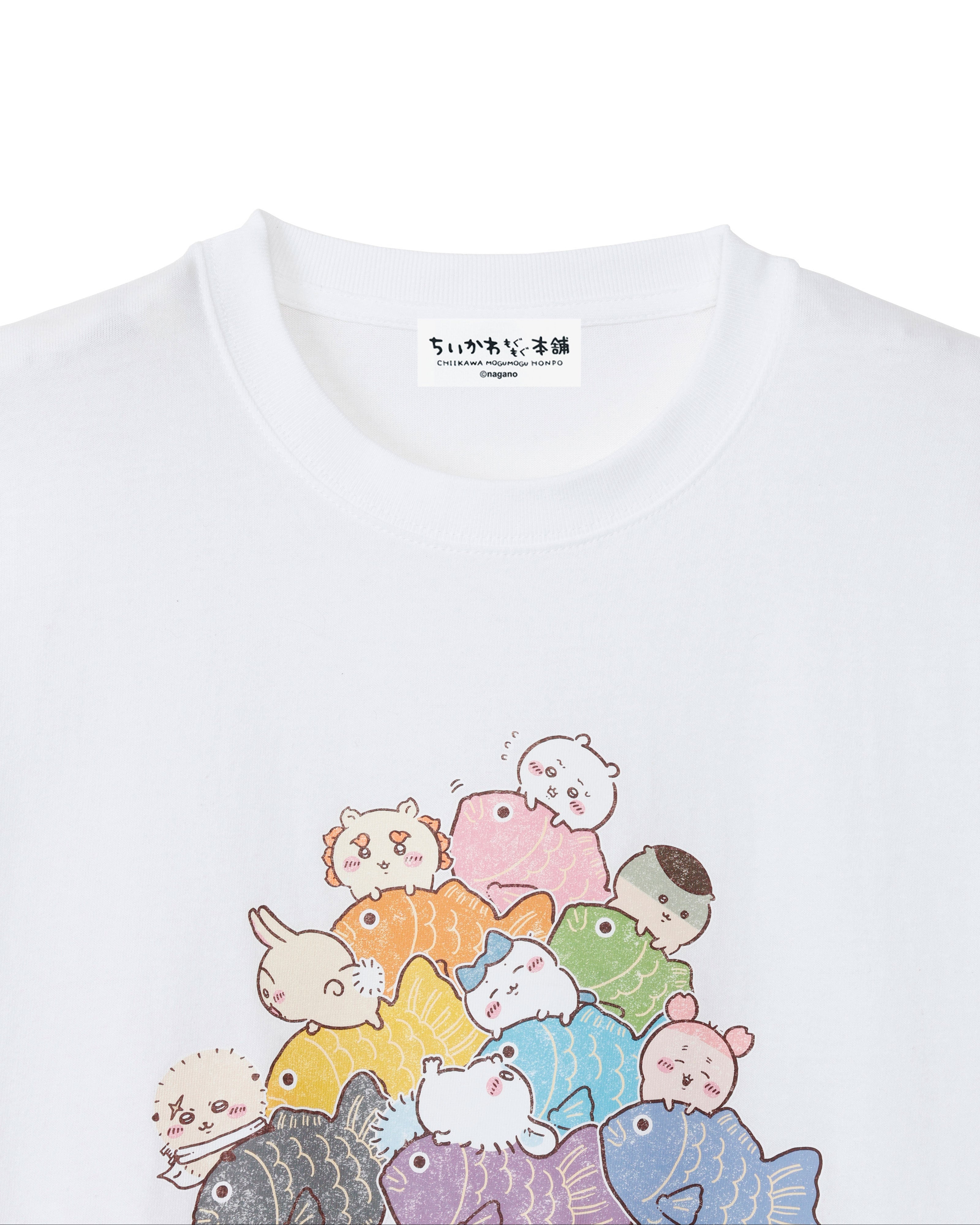 公式】ちいかわもぐもぐ本舗オンラインストア 川越Tシャツ鯛だらけ(つ