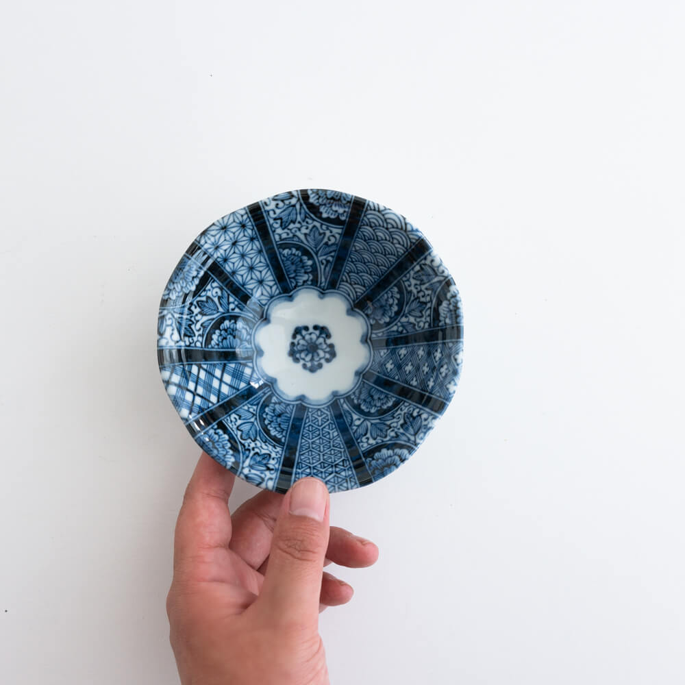 WEB限定】紺青花 三ツ足38鉢 -器市- | cocochi ｜ 家具と服と暮らしの