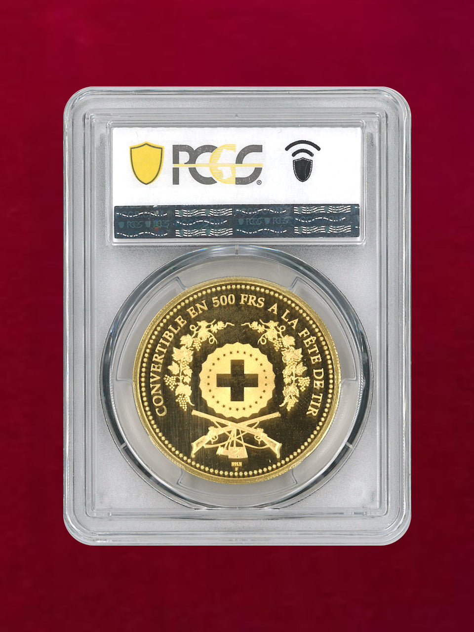 スイス】500フラン 金貨 2000 射撃祭 ベーレ PCGS PR69DCAM［A-0000027