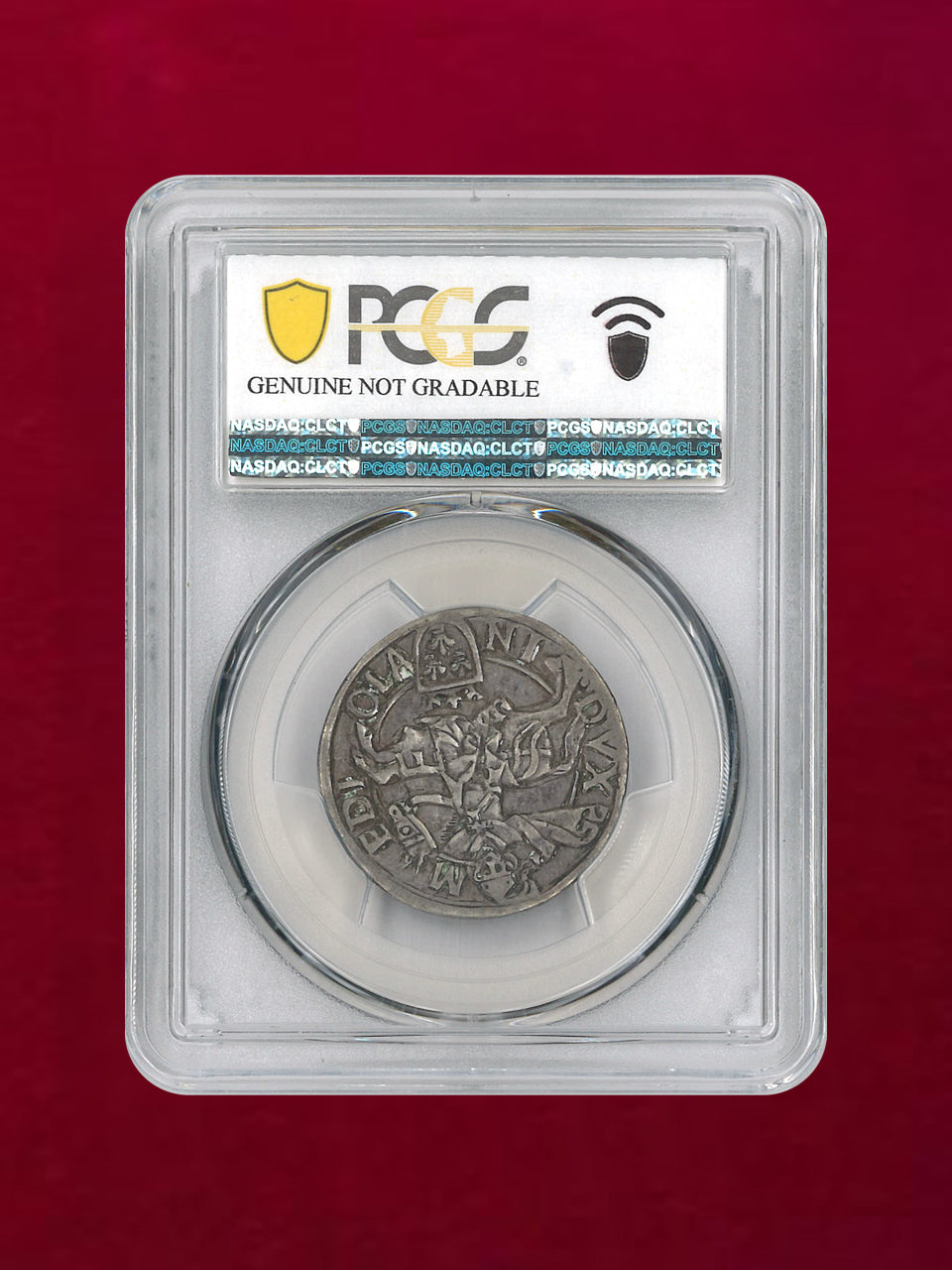 フランス】テストン 銀貨 1499-12 PCGS Genuine Repaired-VF Detail［B