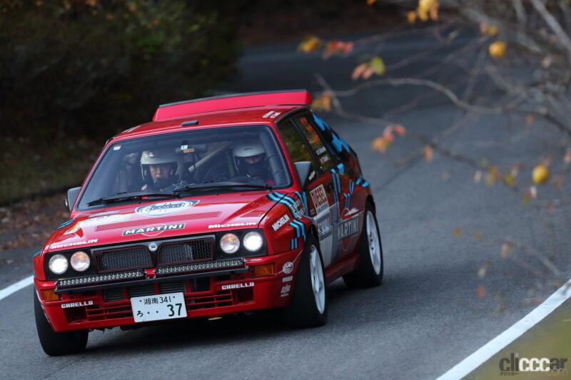 セントラルラリー2021のSSを走るグループBマシン「ランチア037ラリー