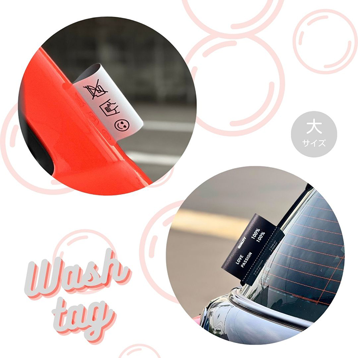 Wash Tag(ウォッシュタグ) 大・小各1枚セット by Craftsman