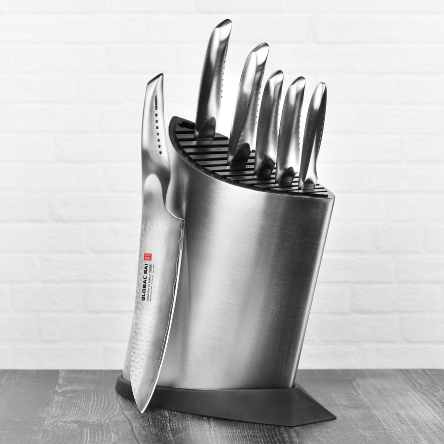 Global Sai Knife Block Set - 7 Piece – Cutlery and More