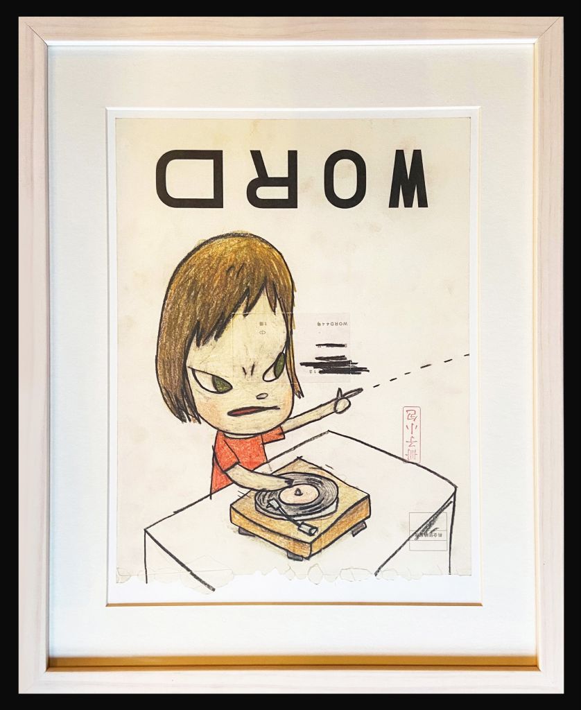 奈良美智-NARA DRAWING FILE 橫濱手稿（海報含框已絕版）｜ - 帝圖