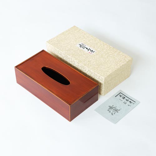 飛騨春慶 福壽漆器店 ティッシュボックス 伝統工芸品 木製 ティッシュ