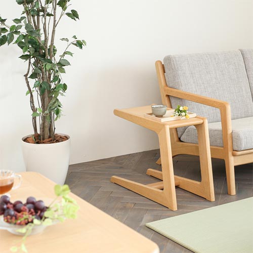 旭川家具 WOW ワオ Rein ライン サイドテーブル 国産家具 無垢 サイド