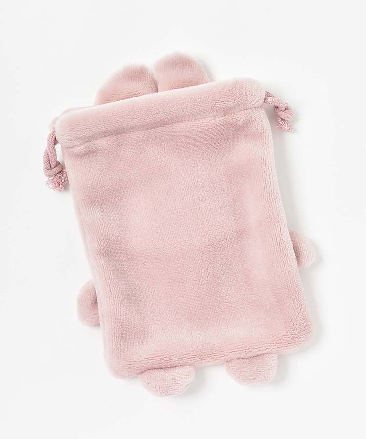 furry animals巾着S 巾着 ポーチ 小物入れ アイボリー ピンク うさぎ