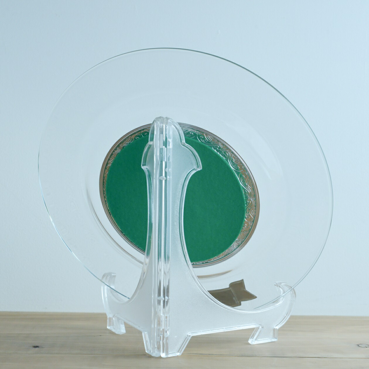 送料無料】 純銀製 アートプレート A 315mm 文字・絵柄彫刻可（別途