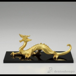 送料無料】 銅製 立牛童子 8号 / お正月 新年 子 辰 龍 午 丑 高岡銅器