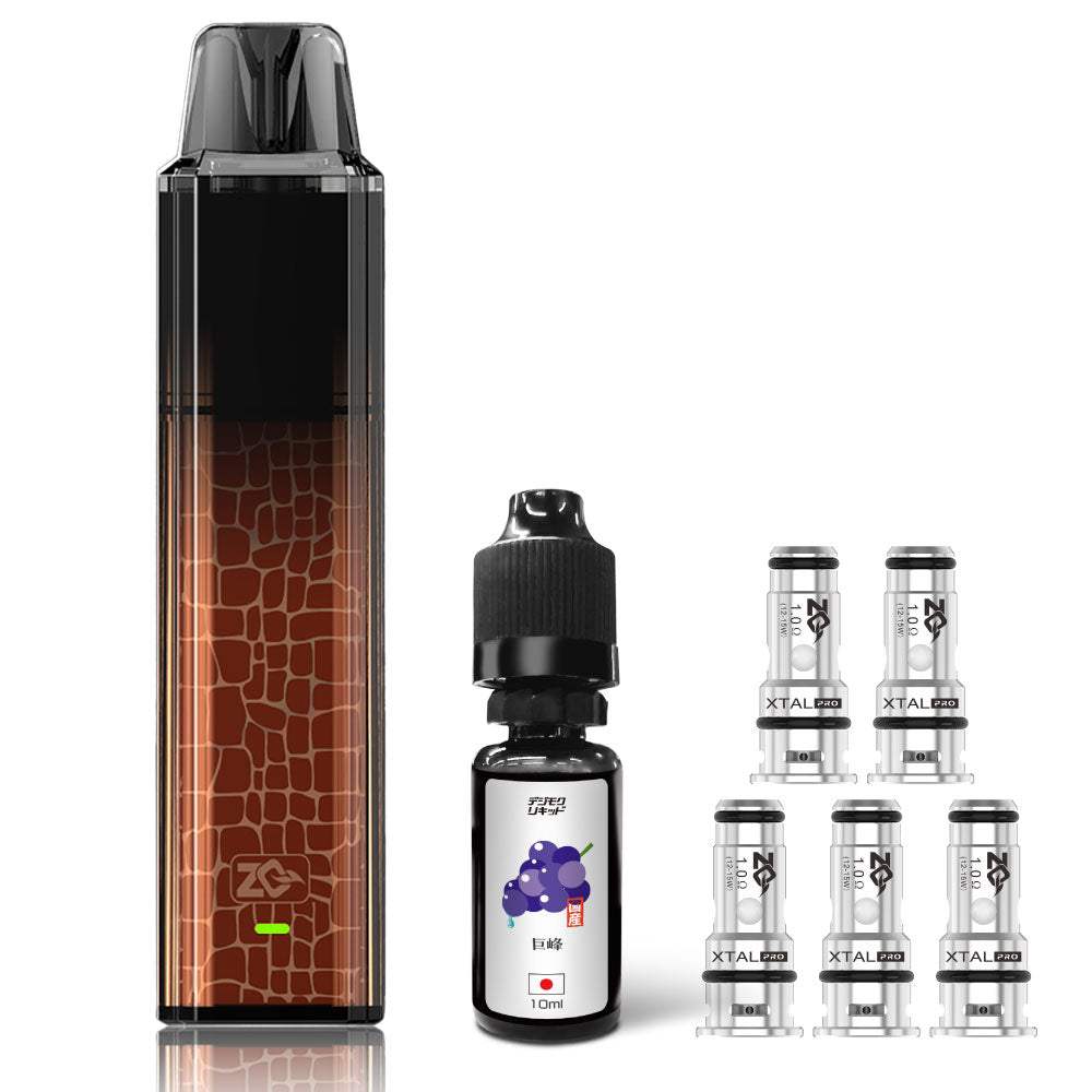 ZQ XTAL MINI 交換用POD5個＋選べるリキッド1本セット │ゼットキュー