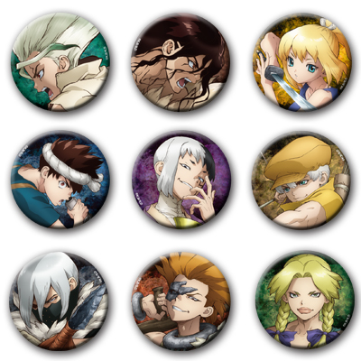 トレーディング缶バッジ【全9種】 - GOODS｜アニメ「Dr．STONE