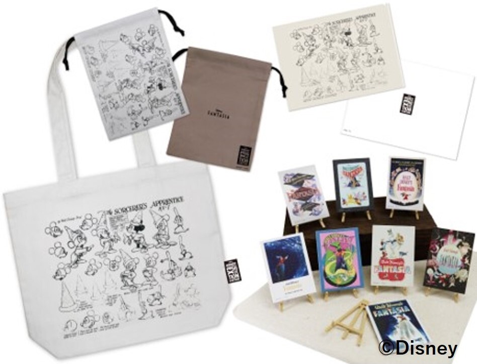 ディズニー映画『蒸気船ウィリー』と『ファンタジア』グッズも