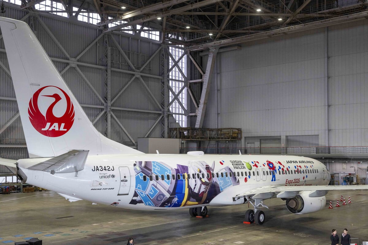 RX-78F00/E ガンダムとミャクミャクデザイン！大阪・関西万博仕様「JAL