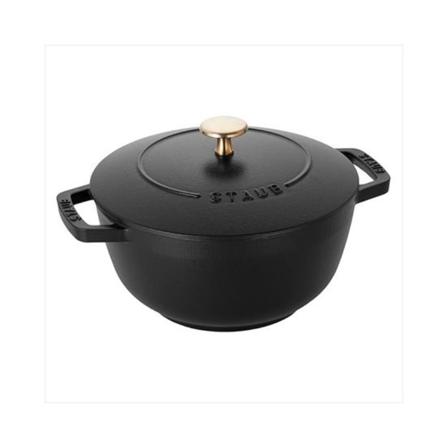 staub ストウブ Wa-NABE S 16cm ブラック 40501-000 両手 鋳物