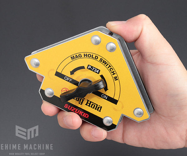 SUZUKID P-734 マグホールドスイッチM 溶接作業用強磁力マグネット