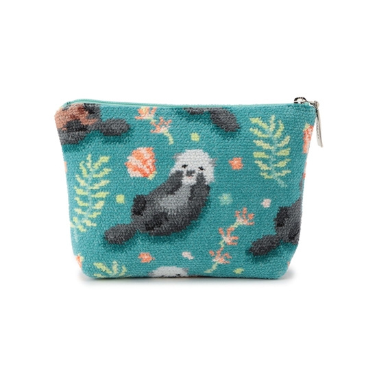 プカプカラッコ 舟型ポーチ L/PPR-253066(ターコイズブルー): LOVERARY