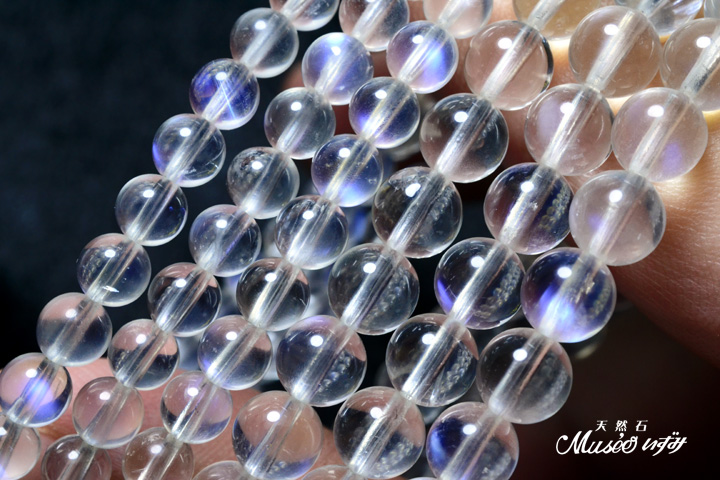 宝石品質ロイヤル ブルームーンストーン 5mmビーズ1粒販売【メール便