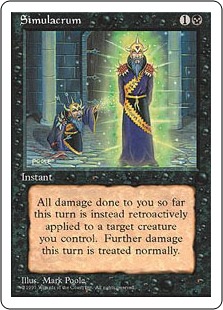 身代わり/Simulacrum》[4ED] 黒U | 日本最大級 MTG通販サイト「晴れる屋」