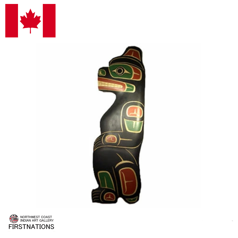 木彫刻 カービング タペストリー 壁掛け トーテムポールカナダ 先住民