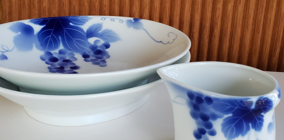 ブルーワイナリー 長角皿 | 有田焼 深川製磁｜公式オンラインストア