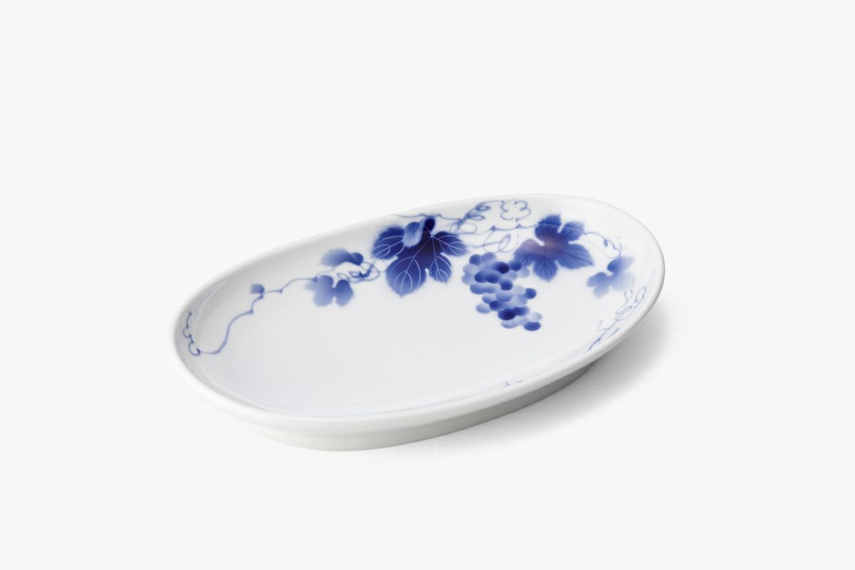 ブルーワイナリー 楕円盛皿 | 有田焼 深川製磁｜公式オンラインストア
