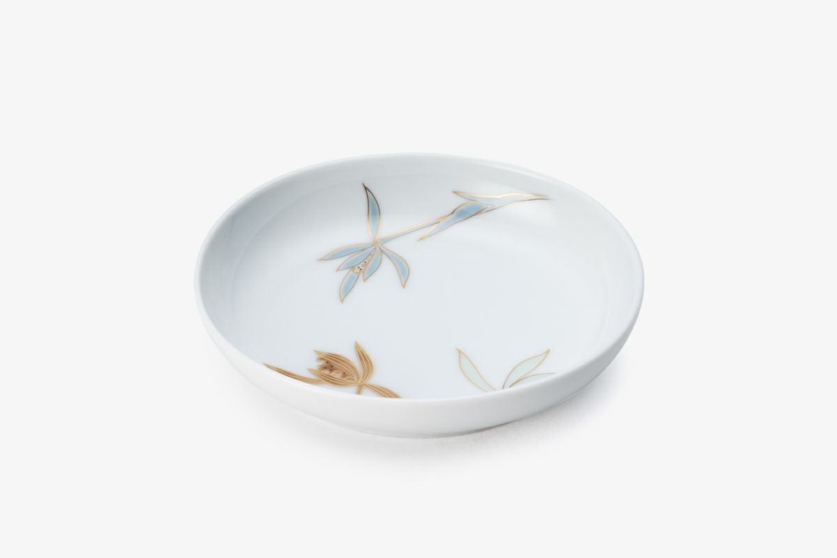 染錦花丸紋 半月型小皿 | 有田焼 深川製磁｜公式オンラインストア