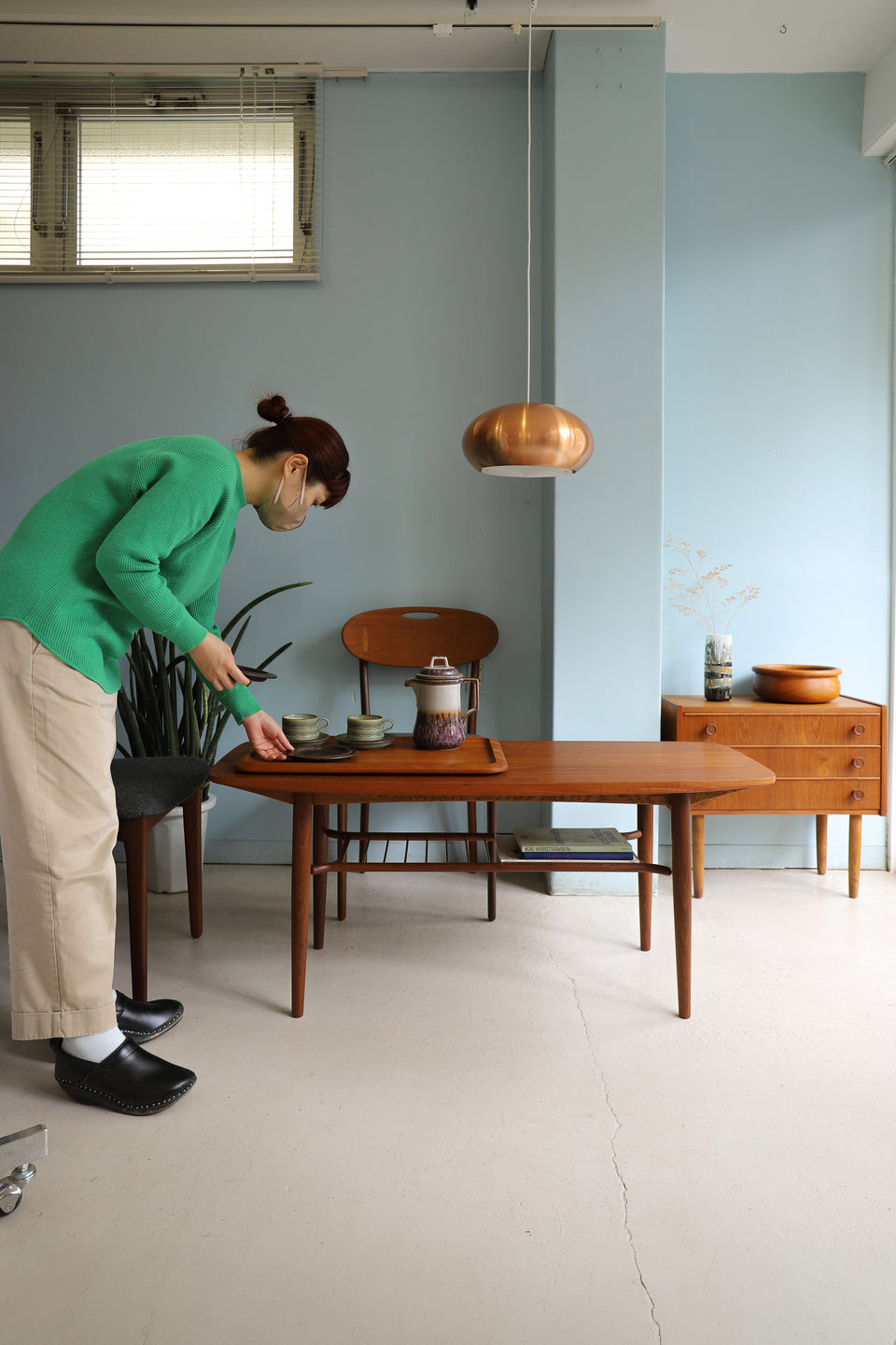 北欧ヴィンテージ トレー お盆 チーク材/Scandinavian Vintage