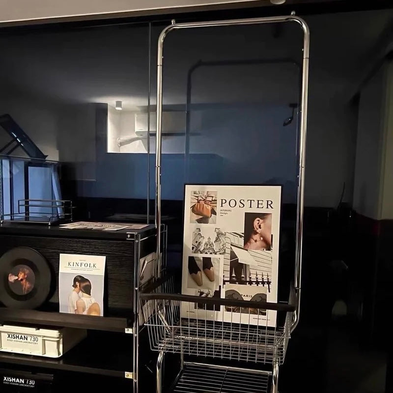 furnihunter【即納】ステンレスラックワゴン/棚 ラック 収納 カゴ 韓国