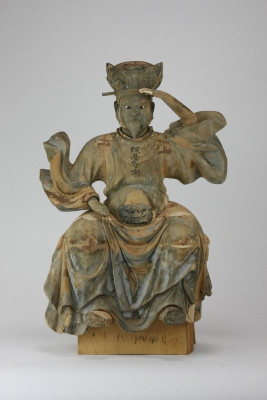 金色の達磨大師・大権修利菩薩像が見事に蘇りました〇 | 京都の仏師