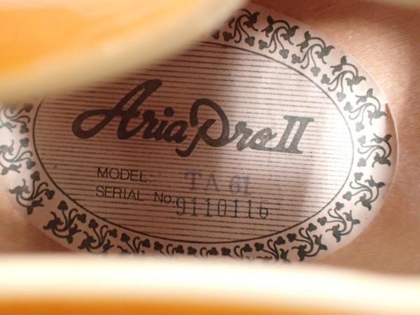 高額買取実施中!!】希少 Aria Pro II アリア セミアコギター TA-61