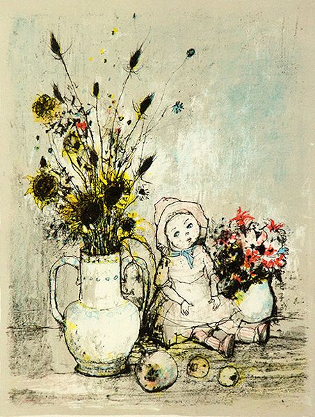 ジャンセン『人形のある静物』｜絵画 販売 買取 - 東京・自由が丘に