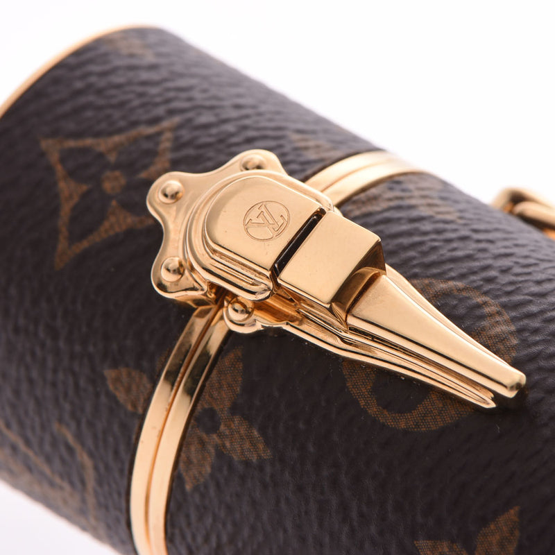 ルイヴィトンリップスティックケース 14145 ブラウン/ゴールド金具