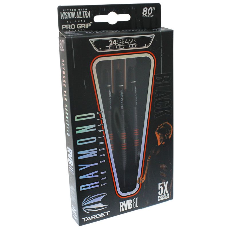 target】RVB 80ブラック STEEL 24g ターゲット ハードダーツバレル