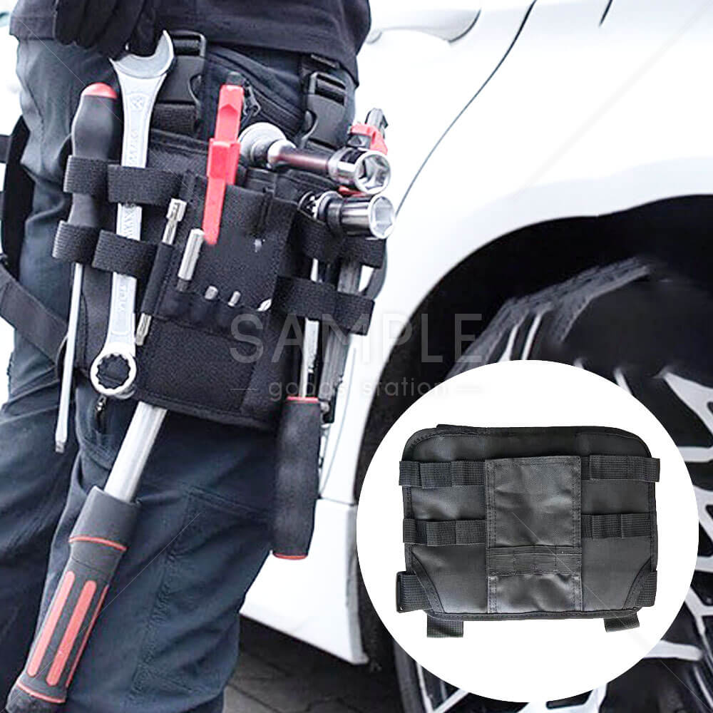 レッグ用ツールホルダー ポーチ ホルスター ワンタッチバックル付き