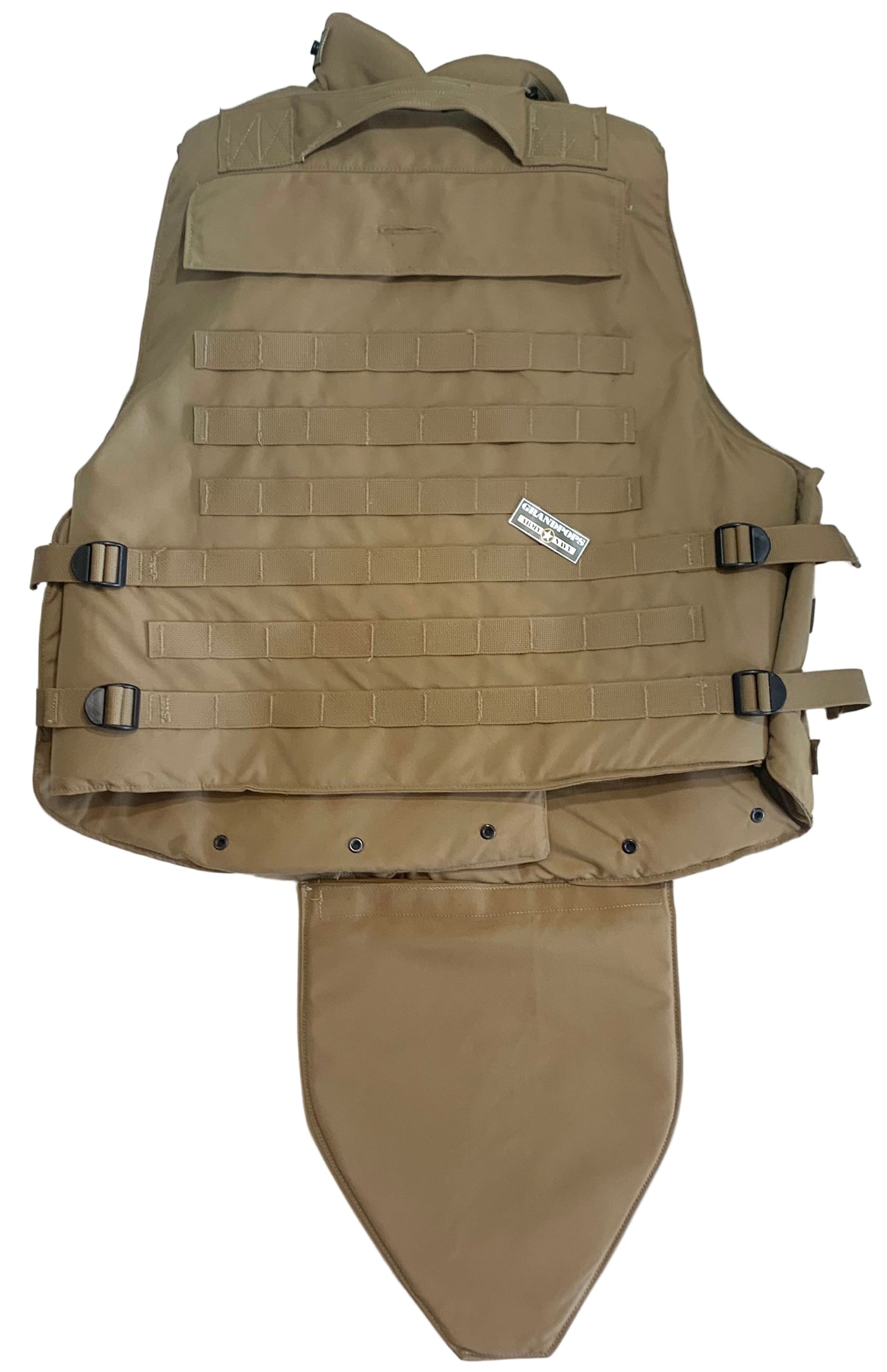 U.S. Military Coyote Brown Interceptor OTV Plate Carrier W/ Add