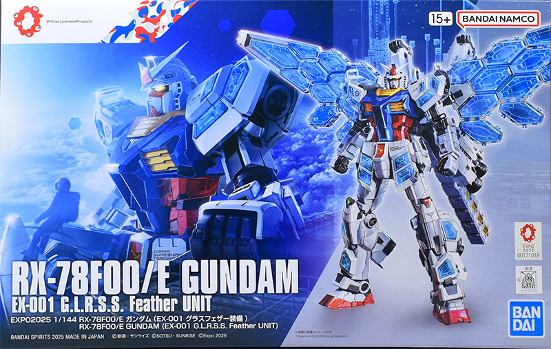 EXPO2025 1/144 RX-78F00/E ガンダム（EX-001 グラスフェザー装備