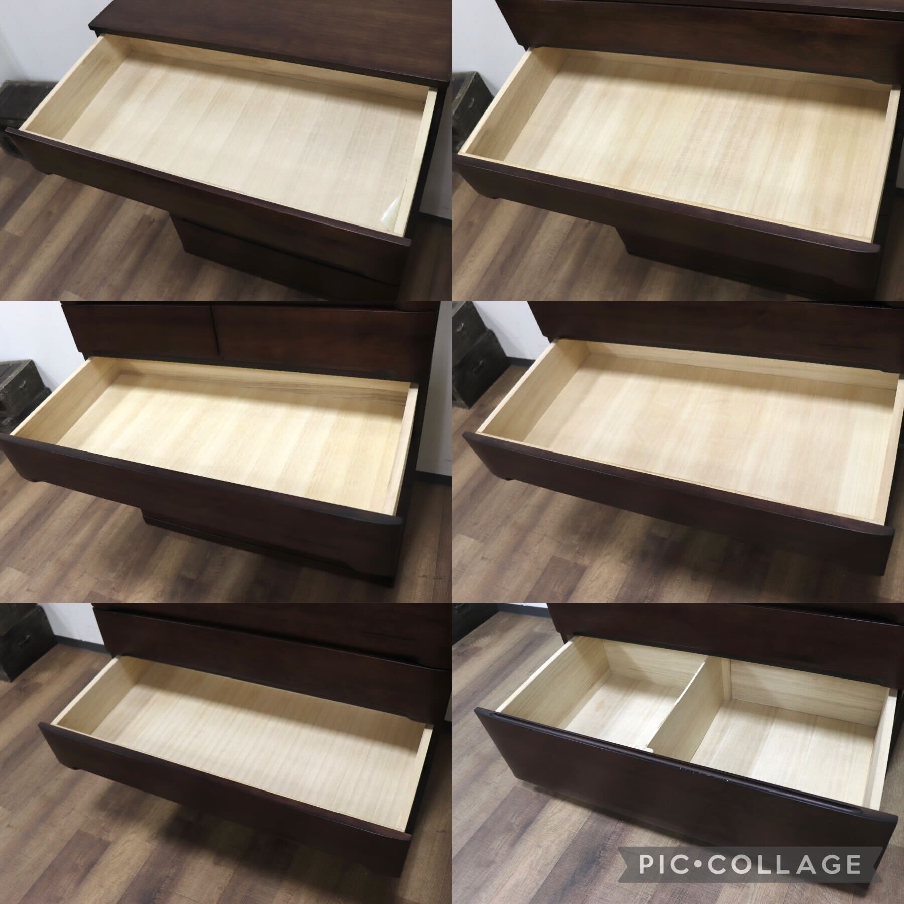 GMHS31○IDC大塚家具 7段チェスト 整理箪笥 ハイチェスト 収納家具