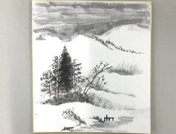 久々、「墨だけの風景画」 – 大阪の水墨画・墨彩画教室なら、玉麗会