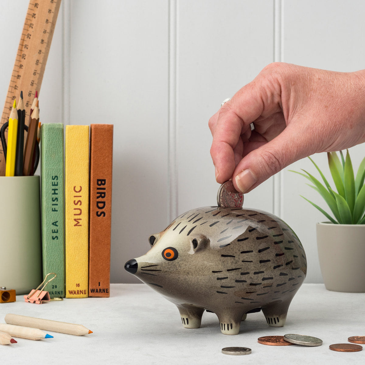 貯金箱 ハリネズミ（Money Box Hedgehog）